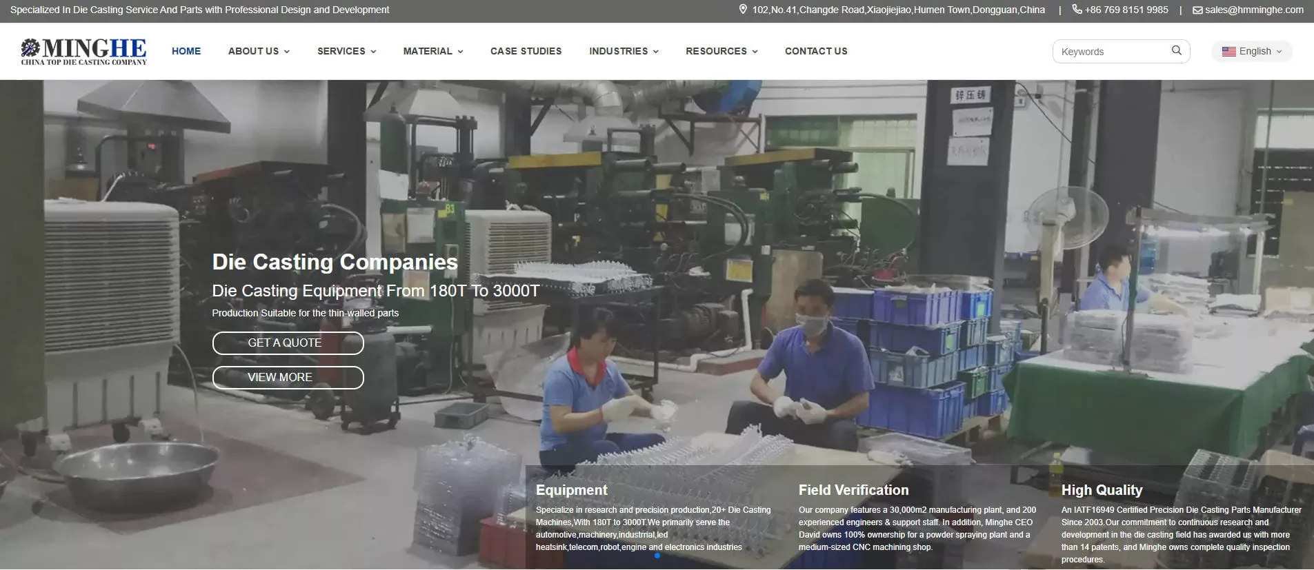 Professional Die Casting Manufacturer in China