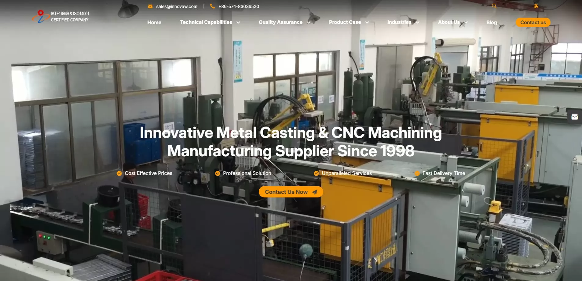 Top Aluminum CNC Machining Factory and Casting Supplier - Innovaw