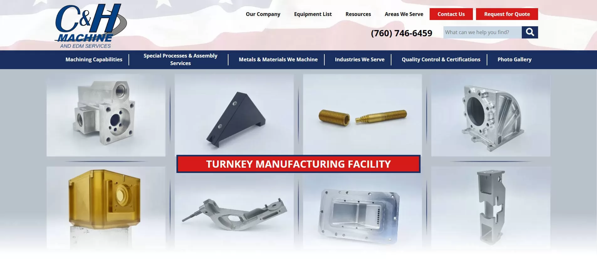C&H Machine Aluminum CNC Machining Factory USA