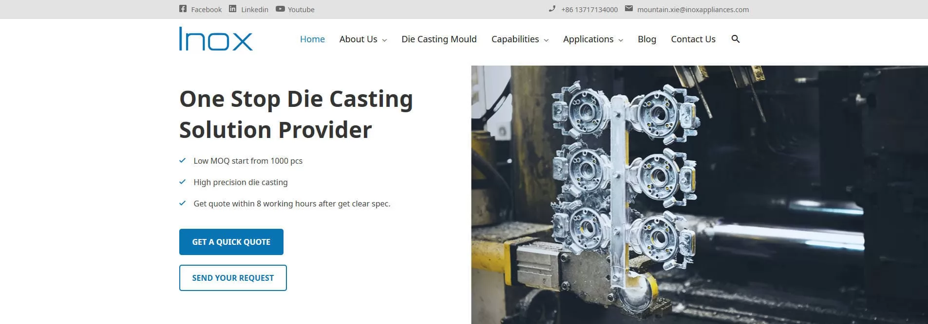 Professional Aluminum Die Casting Supplier - Inox Cast