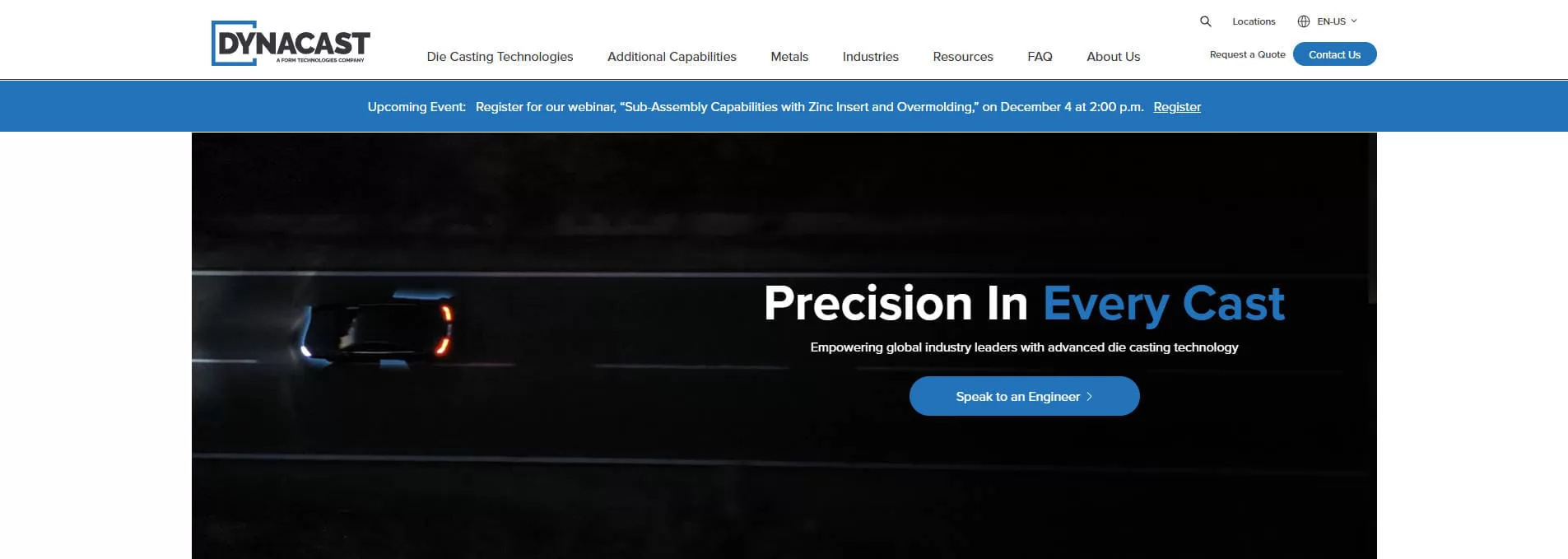 Dynacast Global Die Casting Leader