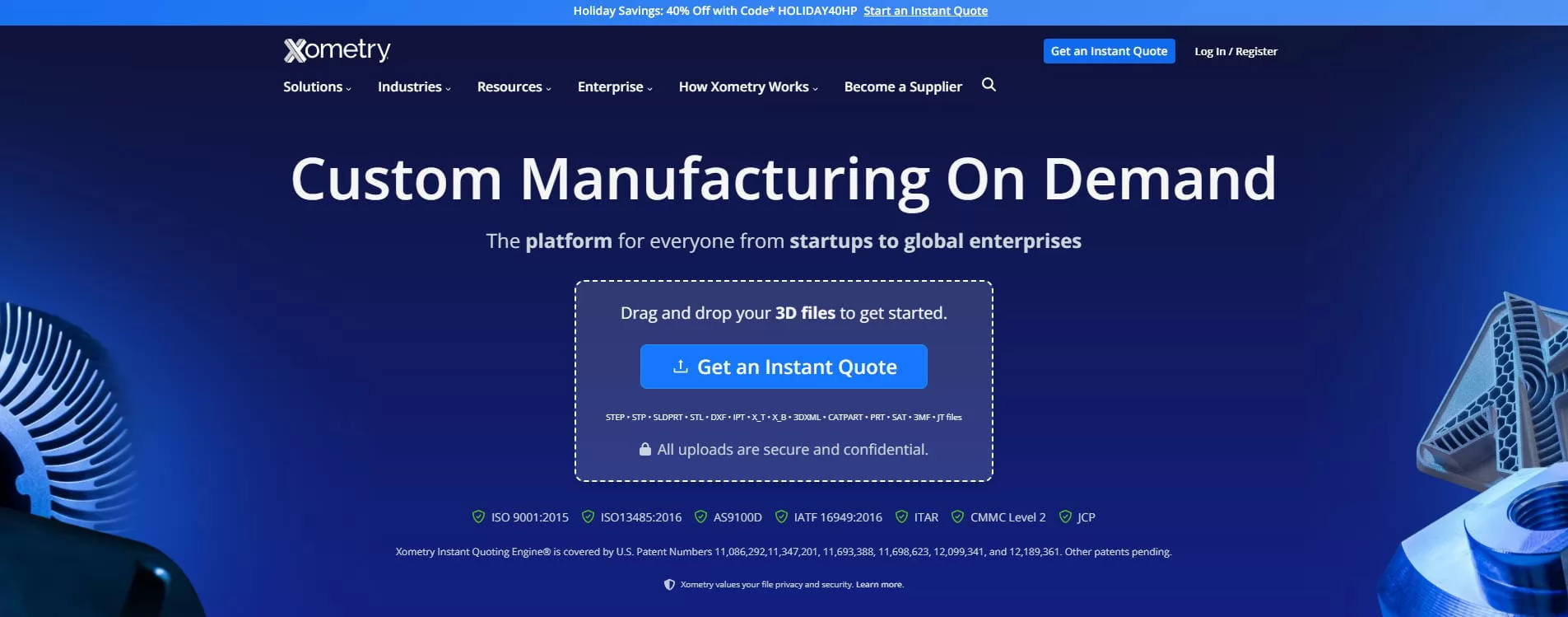 Xometry On-Demand Manufacturing Platform